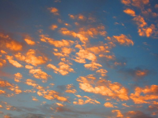 Красивое ванильное небо