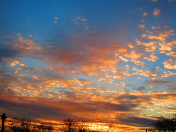 Ванильное небо закат