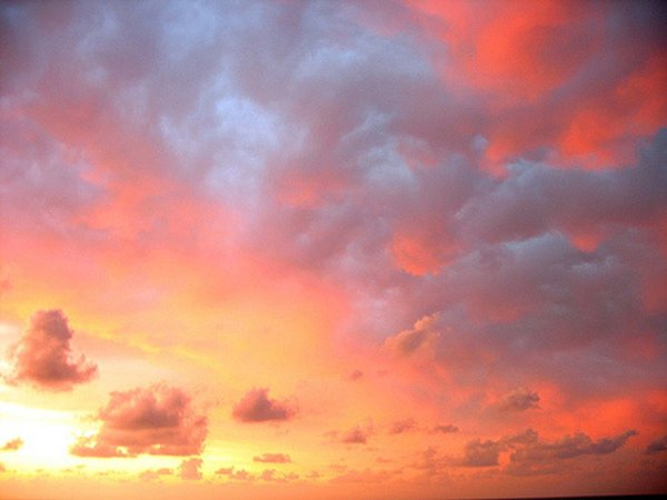 Ванильное небо закат