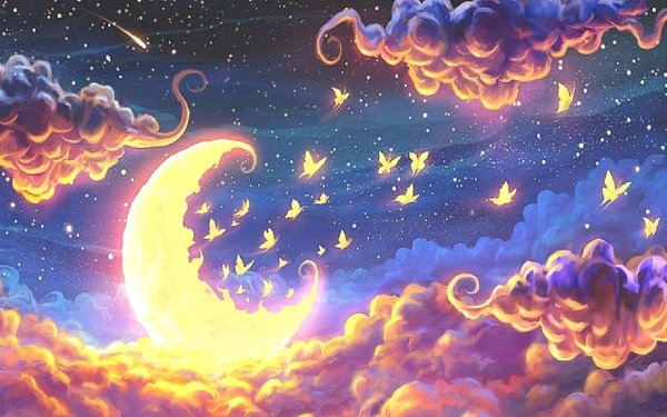 Луна рисунок