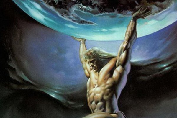 Атлант и яблоки Гесперид