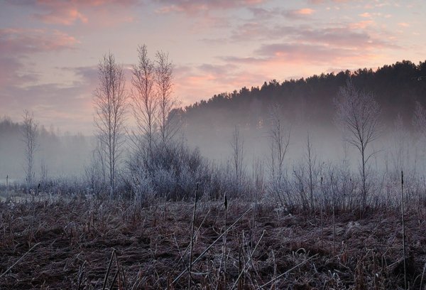 Вечернее небо осенью