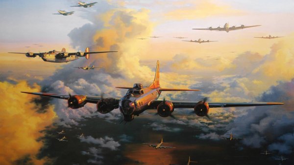 Boeing b17 бой