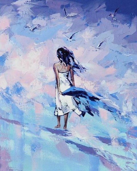 Человек на фоне неба