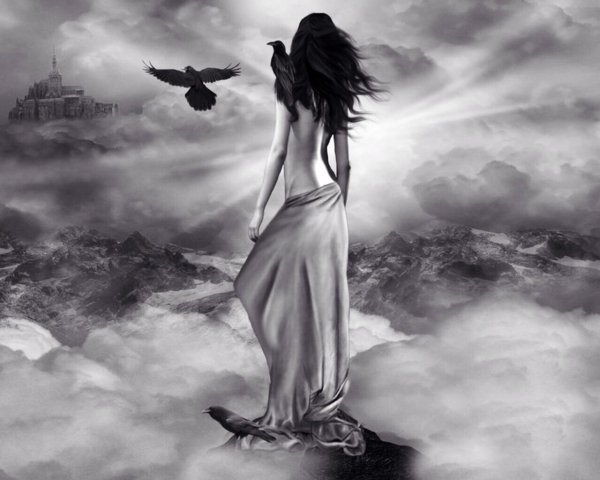 Аниме пейзажи с людьми