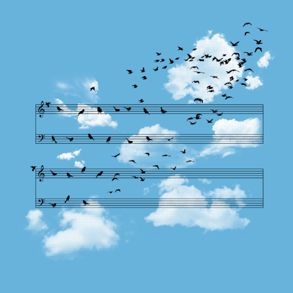 Летающие Ноты арт