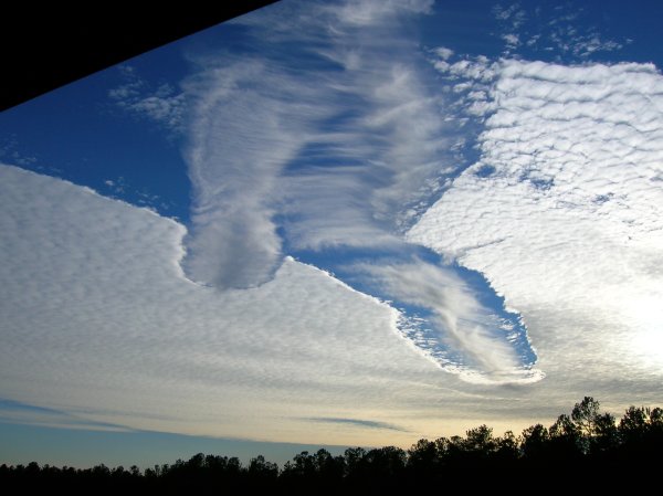 Эффект Fallstreak облака