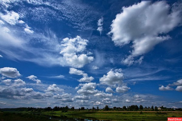 Красивое небо с облаками