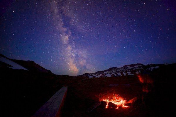 Ночь костер звезды
