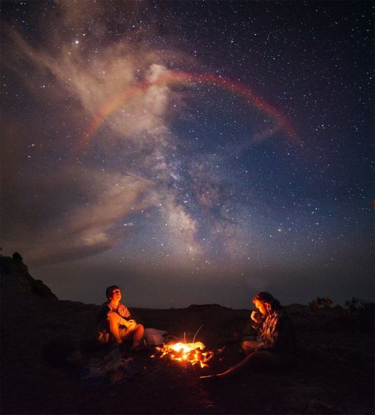 Ночь костер звезды