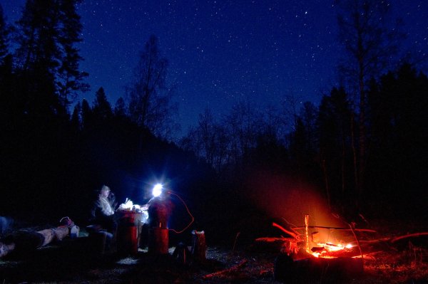 Ночь костер звезды