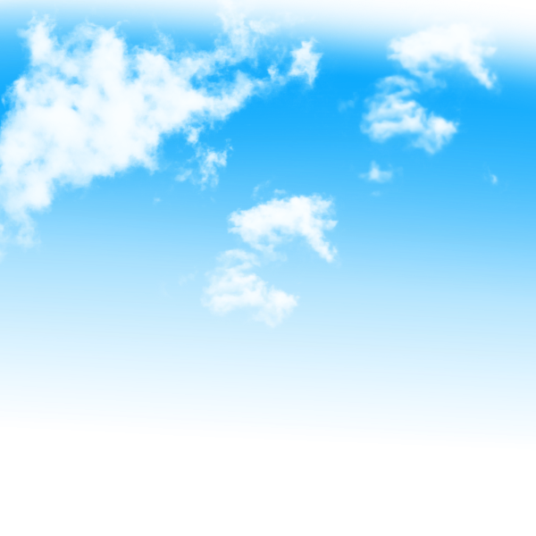 Голубое облако на белом фоне