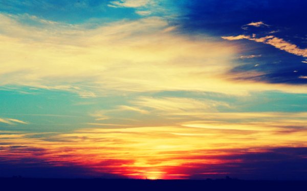 Цвет неба на закате