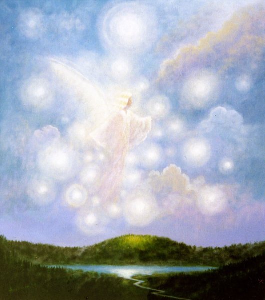 Ангел на облаке