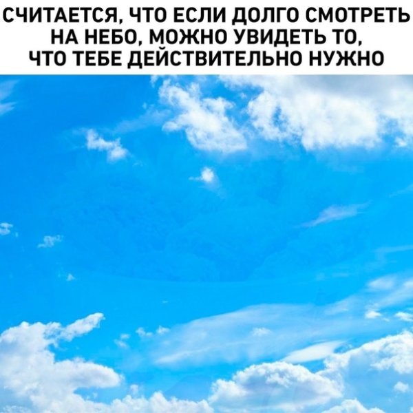 Смотря в небо