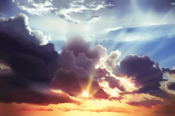 Картина небо с облаками