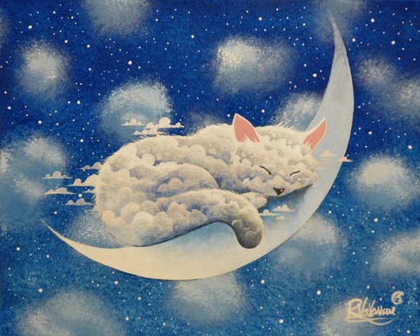 Облако в виде котика