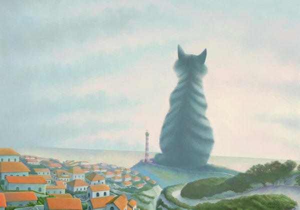 Кот на крыше