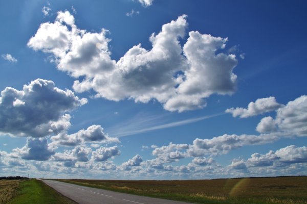 Небо облака Горизонт