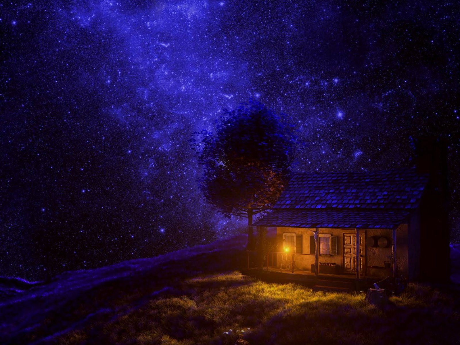 Дом на луне картинки. Ночное небо с домом. Домик ночью. Сказочная ночь. Ночной дом.