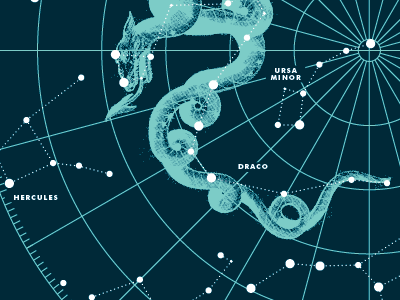 Дракон на карте звездного неба