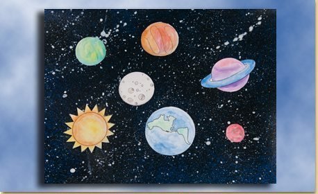 Рисование космос планеты в старшей группе