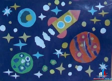 Поделка космос старшая группа