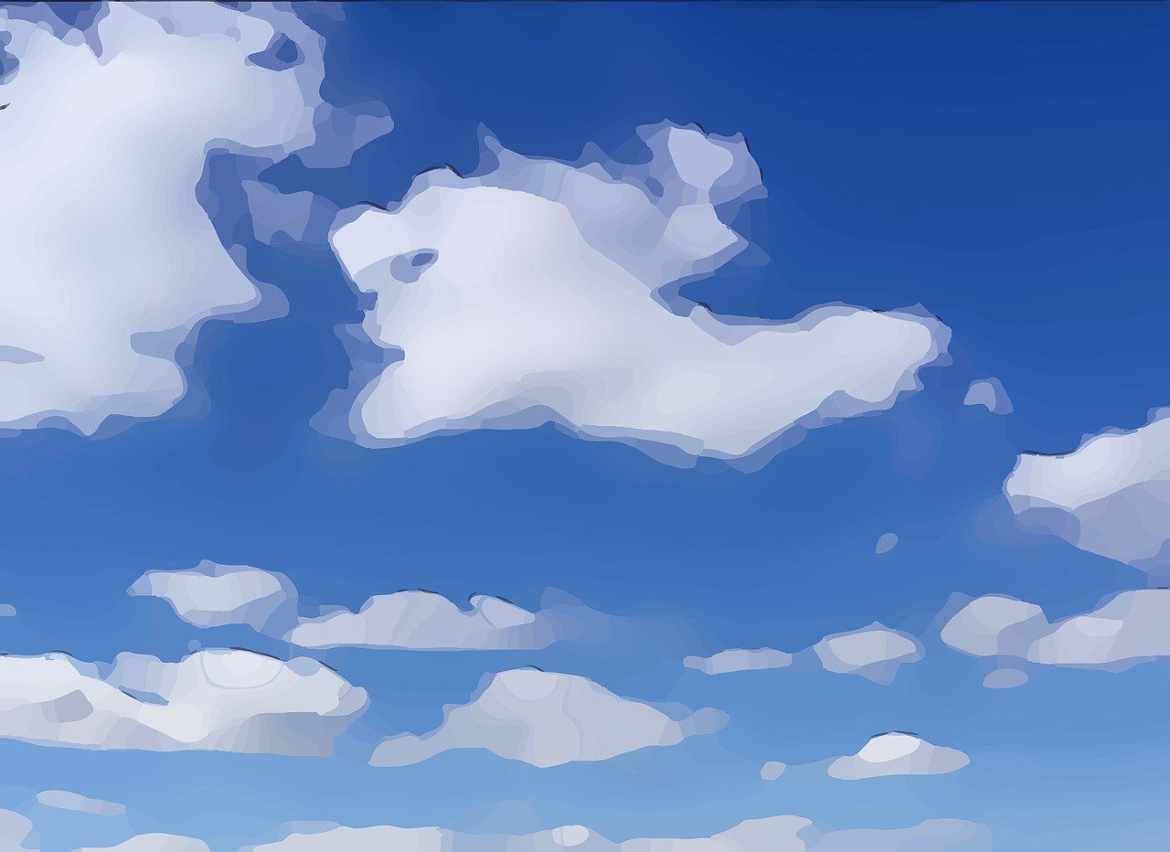 Раскраска небо облака. Облачко
