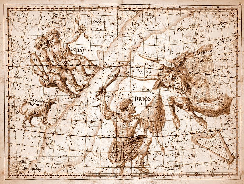 Иоганн Боде Уранография. Найденные карты звездного неба
