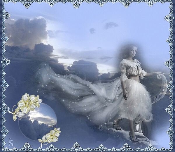 Ангел в небе гиф