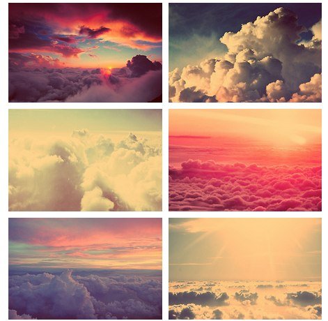 Красота неба коллаж