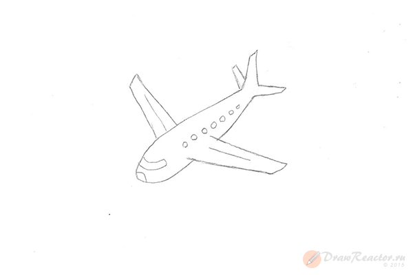 Рисунки для срисовки карандашом самолеты