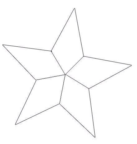 Звезды для вырезания разных размеров