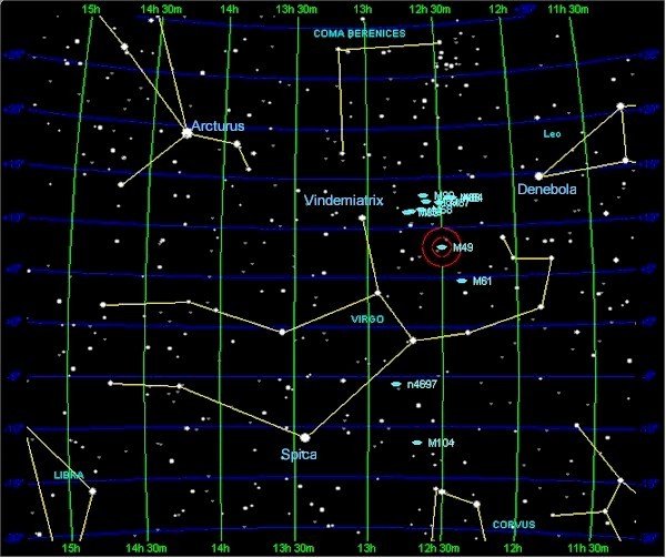 Самая яркая звезда в созвездии Девы