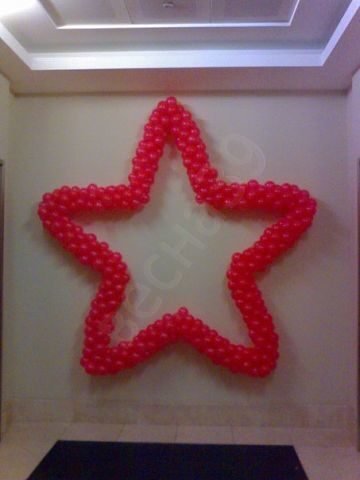 Звезда из шариков