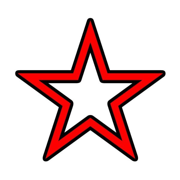 Красная звезда вектор
