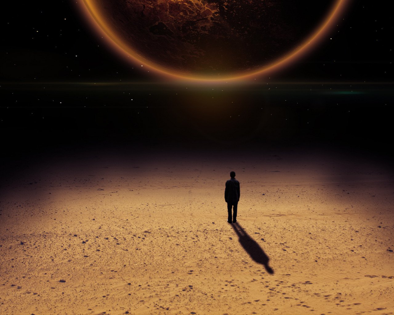 Весь мир ждет когда вы расстанитесь. Человек бесконечность. Космос одиночество. Человек на фоне планет. Одинокий космос.