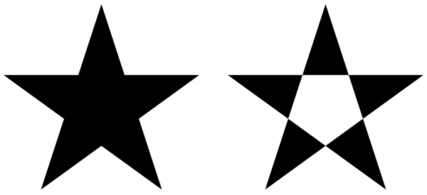 Пятиконечная звезда вектор