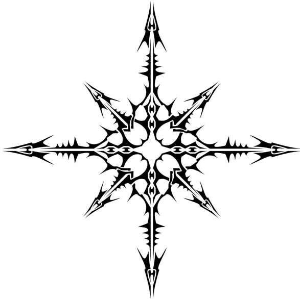 Восьмиконечная звезда хаоса Татуировка