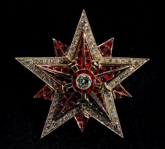 Золотая пятиконечная звезда