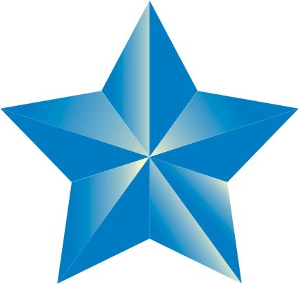 Синие звезды для печати