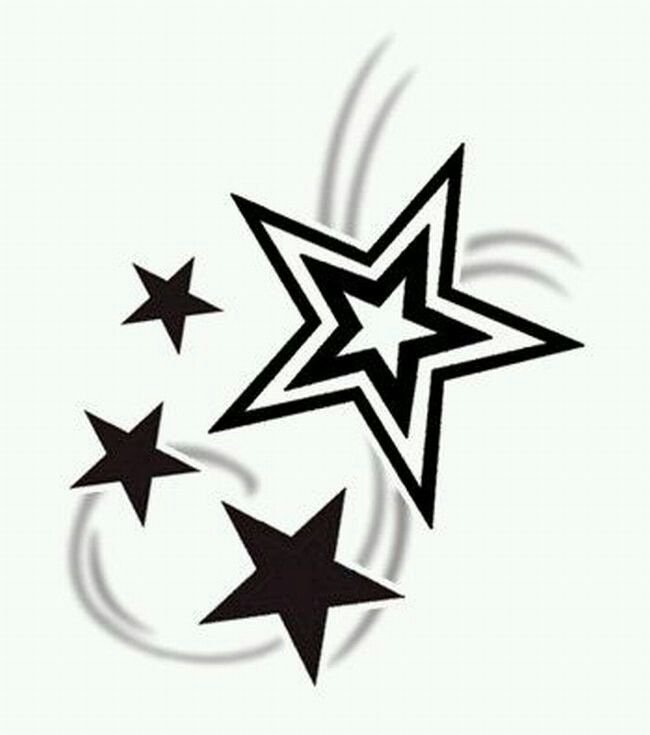Значение и варианты тату звезда (45+ фото)
