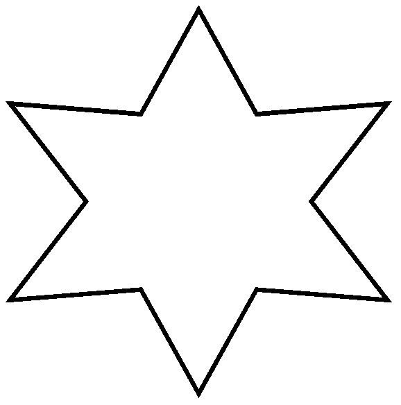 Контурное изображение звезды