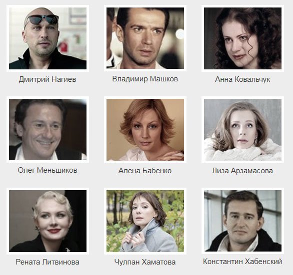 Знаменитости фото список