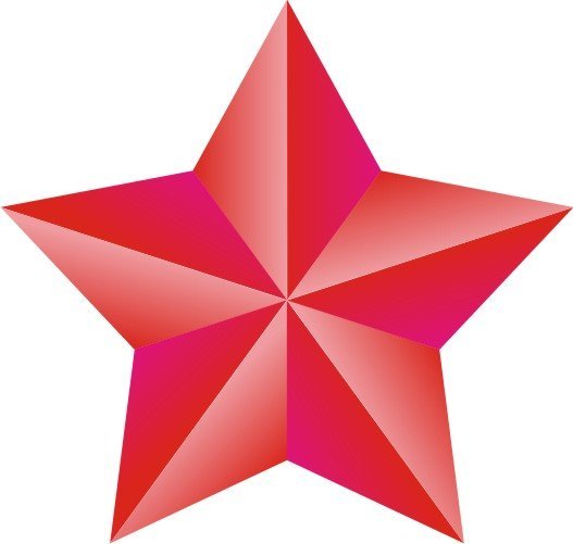 Пятиконечная звезда контур