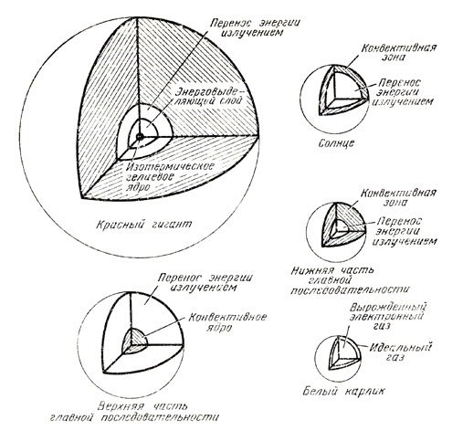 Структура звезды схема
