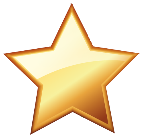 Картинки звезда золотого цвета (59 фото)