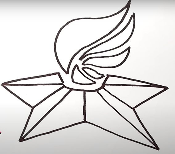 Вечный огонь рисунок карандашом