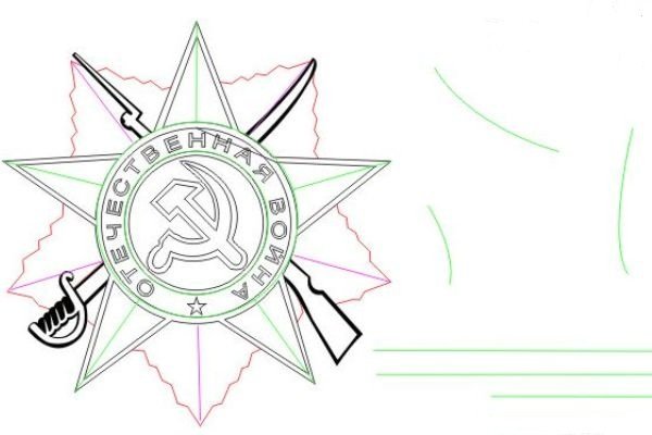 Рисунок на 9 мая