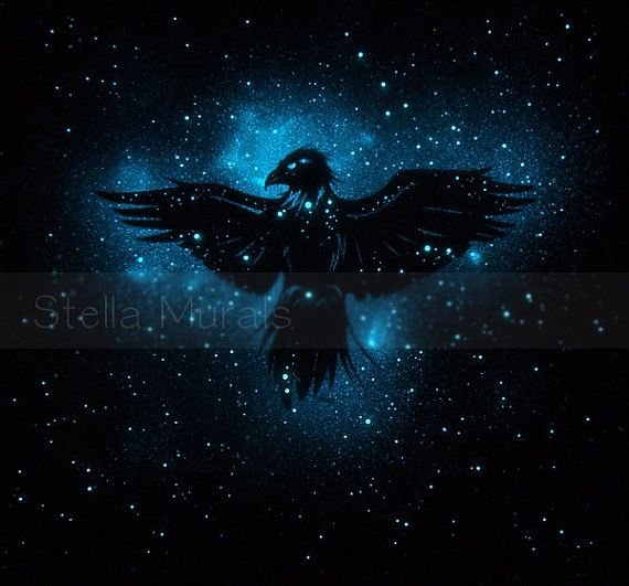 Созвездие Орел на белом фоне